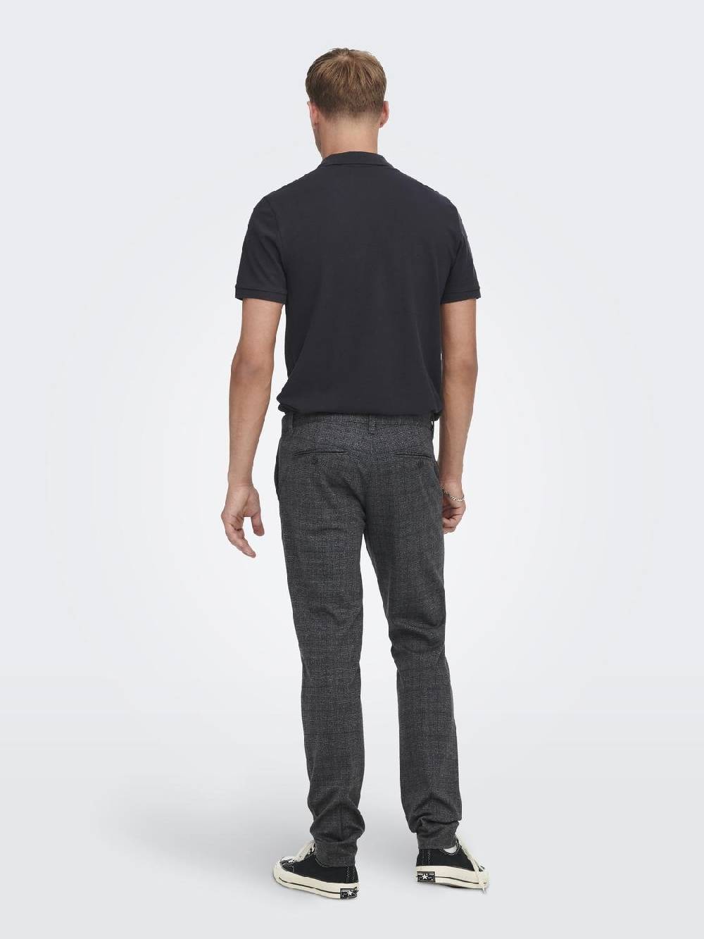 Only & Sons Onsmark Pant Check GW 1451 NOOS Phantom 22021451 Bestseller