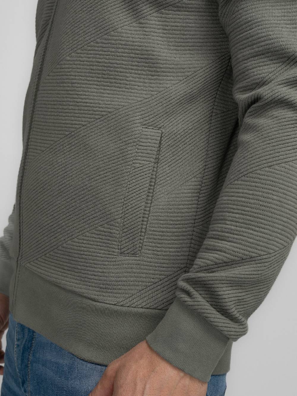 Petrol M-3040-SWC315 Men Sweater Collar Zip (6165 Dark Sage) Zeitbegrenzte Promotion