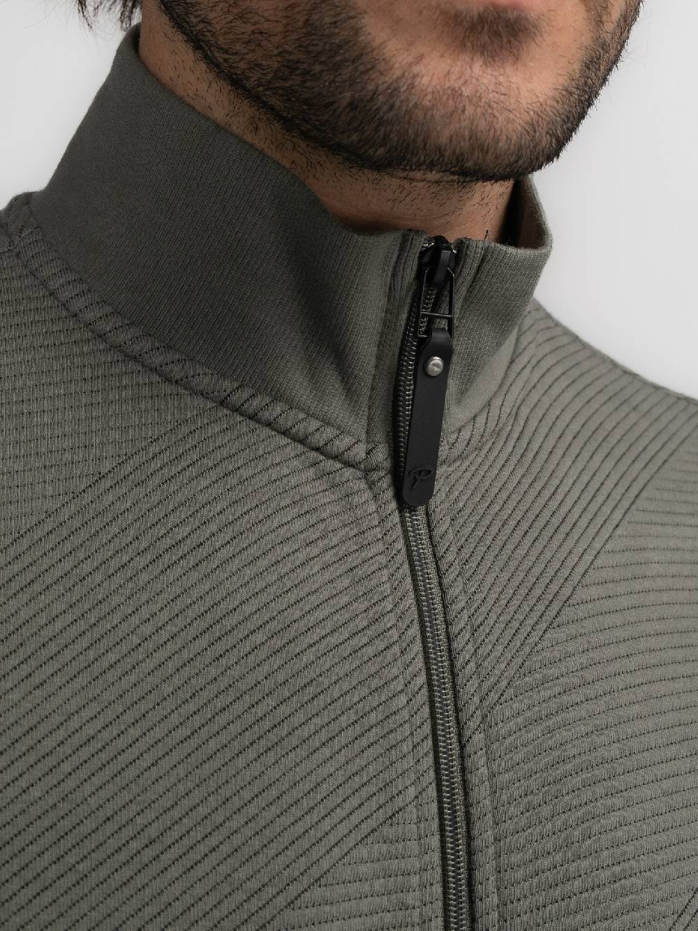 Petrol M-3040-SWC315 Men Sweater Collar Zip (6165 Dark Sage) Zeitbegrenzte Promotion