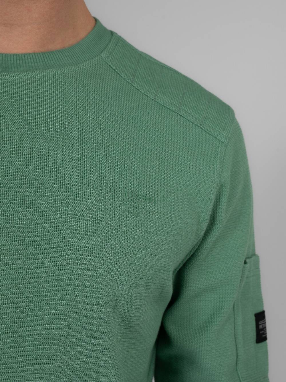 Petrol M-3040-SWR304 Men Sweater Round Neck (6167 Wasabi) Bis zu 50% Rabatt