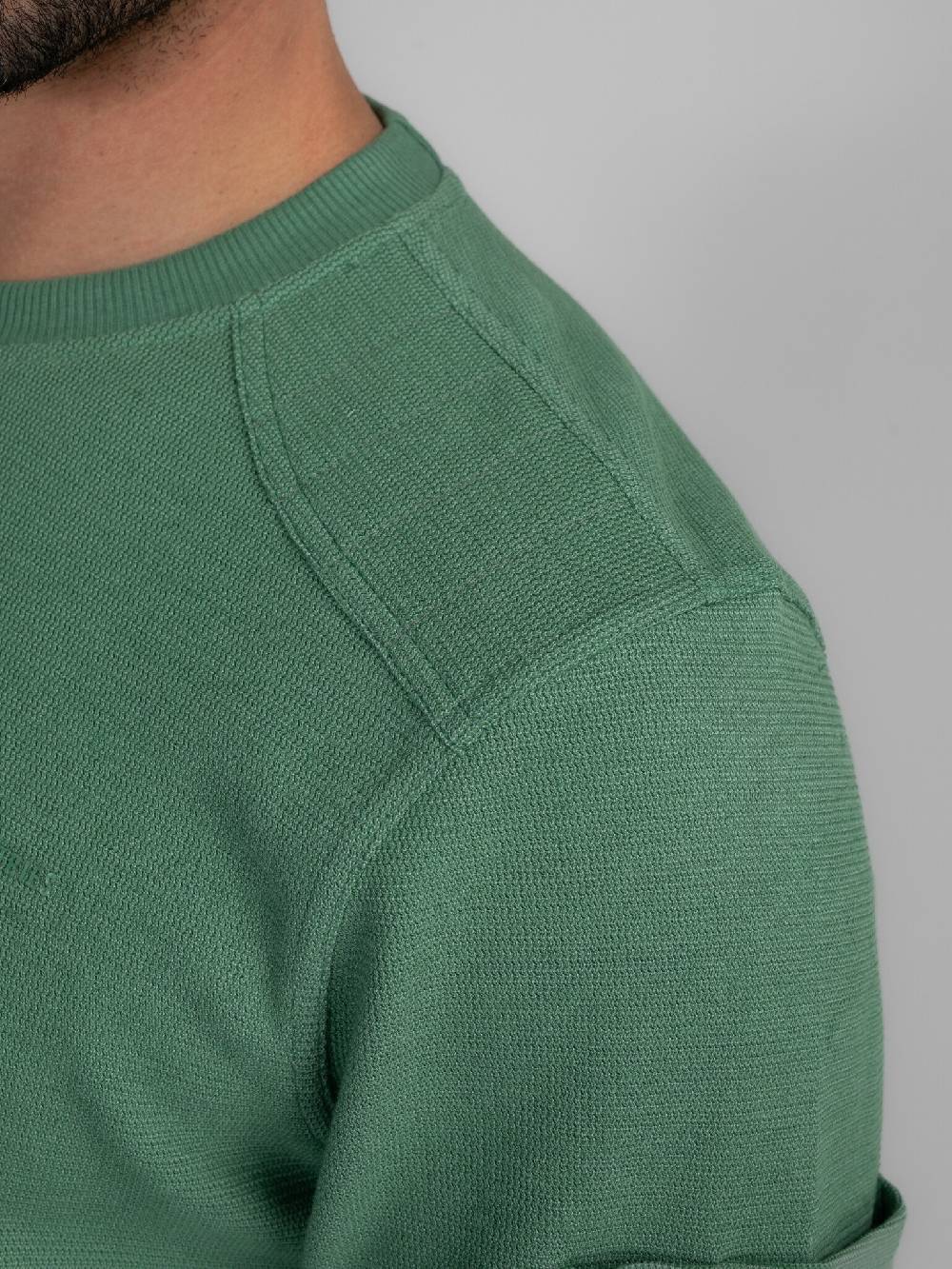 Petrol M-3040-SWR304 Men Sweater Round Neck (6167 Wasabi) Bis zu 50% Rabatt