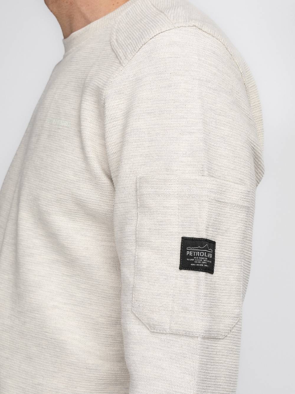 Petrol M-3040-SWR304 Men Sweater Round Neck (0009 Antique White Melee) Bis zu 65% Rabatt