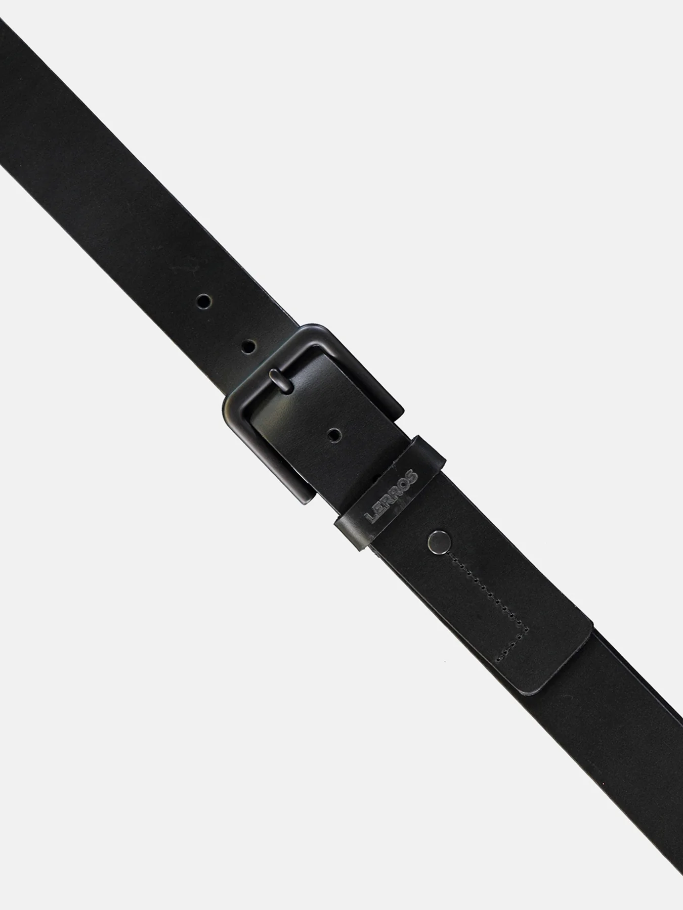 Lerros 5003018 LEREN RIEM MATTHEW MET ZWARTE GESP (290 BLACK) Bis zu 55% Rabatt
