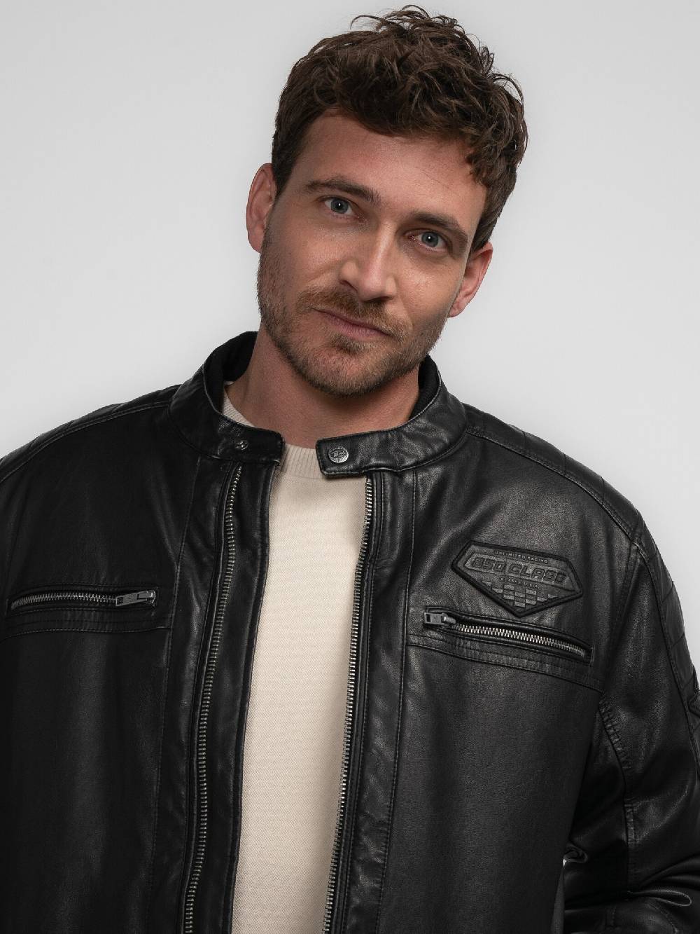 Petrol Industries M-3040-JAC106 Men Jacket PU (9091 Dark Black) Clearance-Verkauf