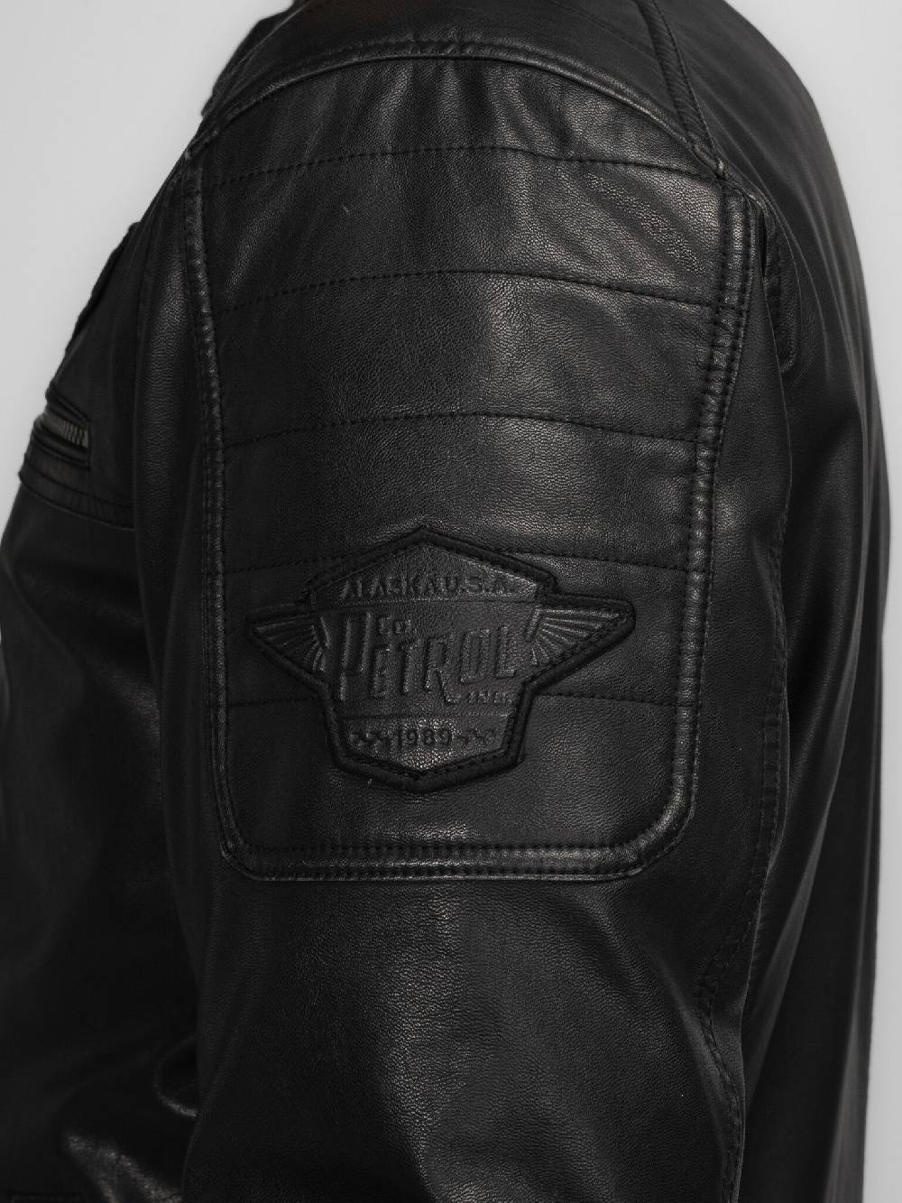 Petrol Industries M-3040-JAC106 Men Jacket PU (9091 Dark Black) Clearance-Verkauf