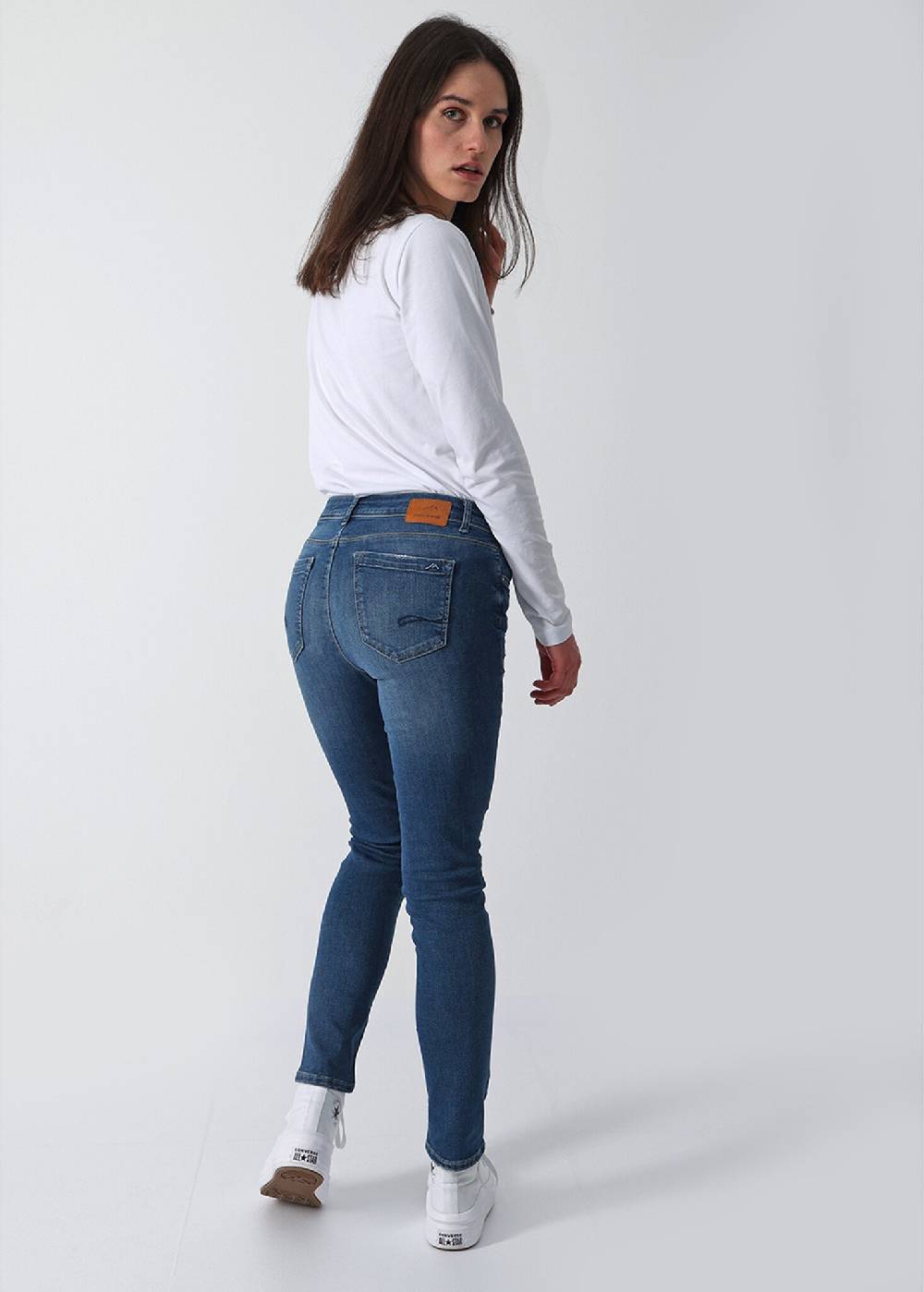 M.O.D MONIKA Slim Fit - (1092 Silver Blue) Große Rabatte
