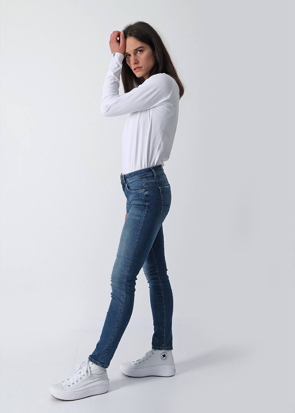 M.O.D MONIKA Slim Fit - (1092 Silver Blue) Große Rabatte