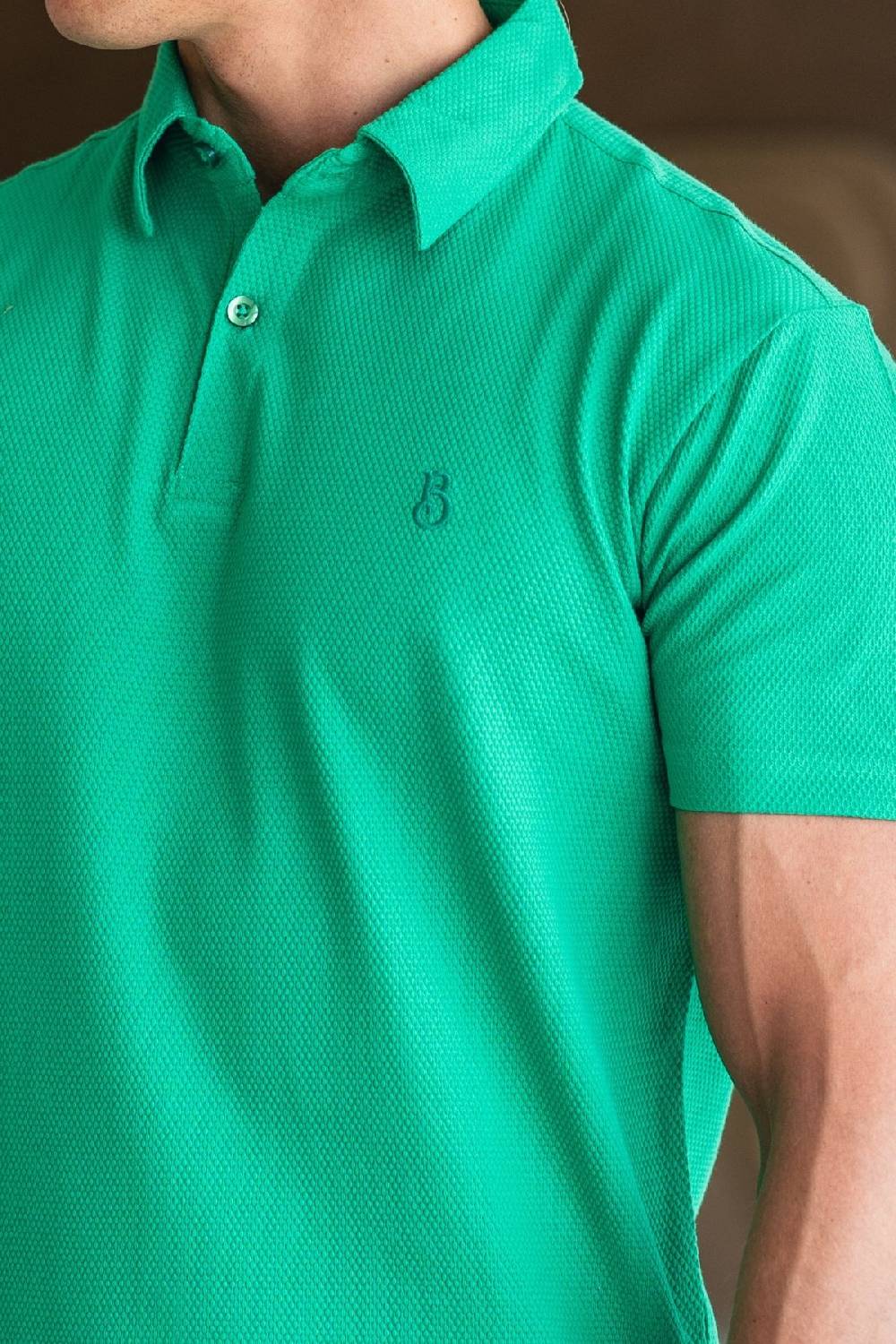 Boogaerts MAX WAFFLE POLO GREEN JETZT KAUFEN