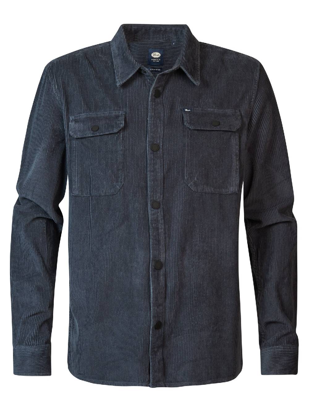 Petrol M-3040-SIL427 MEN SHIRT LONG SLEEVE UNI 5185 Midnight Blue Bis zu 65% Rabatt