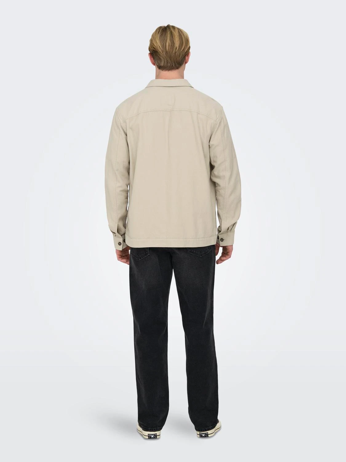 Only & Sons ONSMILO JAQUARD OVERSHIRT (SILVER LINING) Bis zu 55% Rabatt