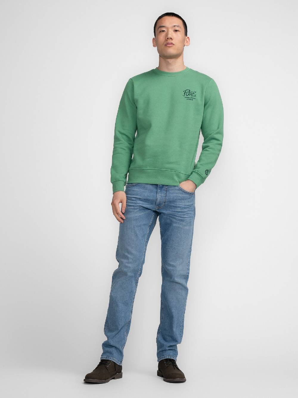 Petrol M-3040-SWR363 Men Sweater Round Neck Print (6167 Wasabi) Black Friday Preise