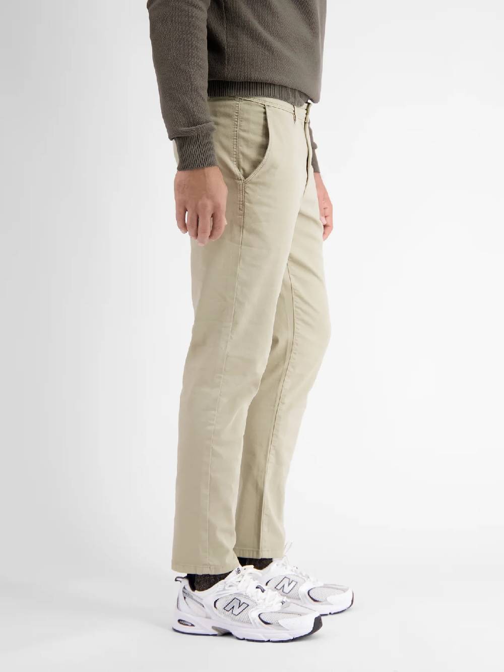Lerros 2009166 CHINO MICROSTRUCTUUR SLIM FIT (707 SOFT STONE) 2025