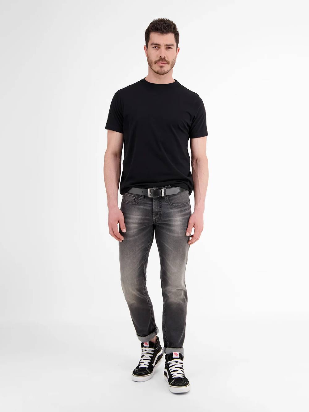 Lerros 5003007 RIEM MET METALEN ELEMENTEN (290 BLACK) Fabrikverkauf