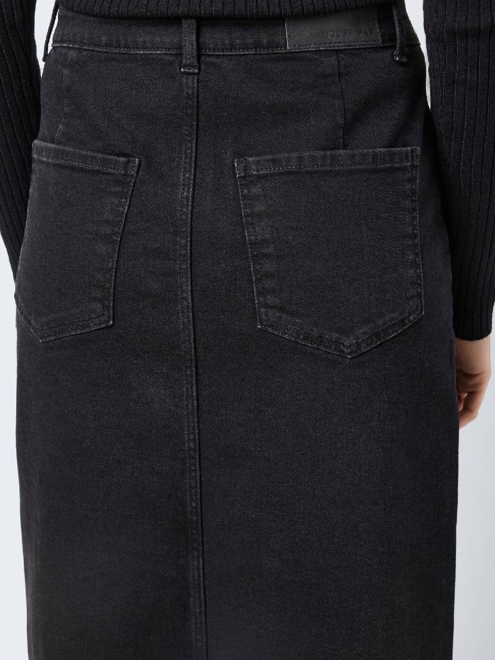 NOISY MAY KATH NW Long Skirt (Black Denim) Bis zu 55% Rabatt