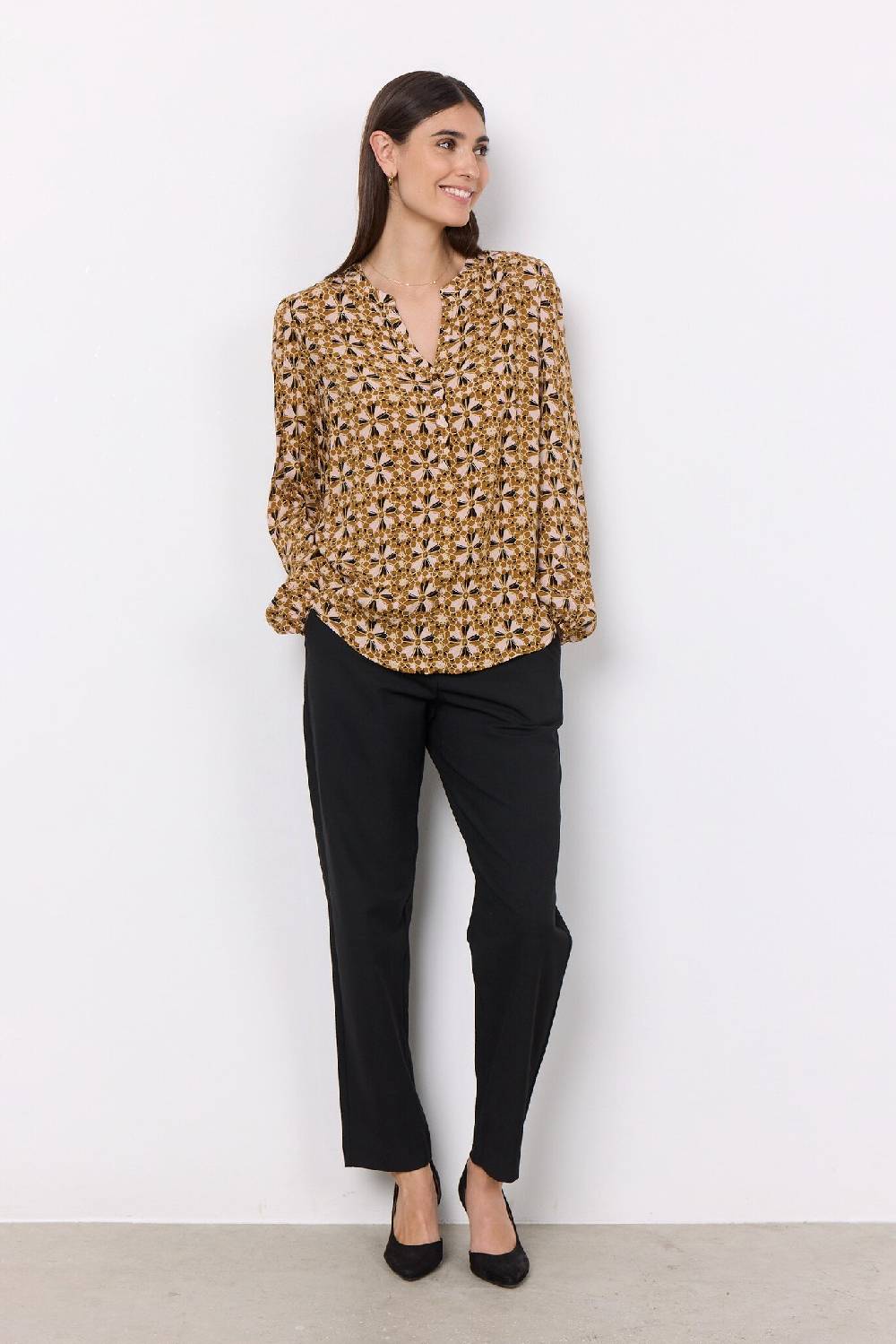 Soya Concept SC-FELICITY AOP 434 (3460C GOLDEN YELLOW COMBI) Online Outlet