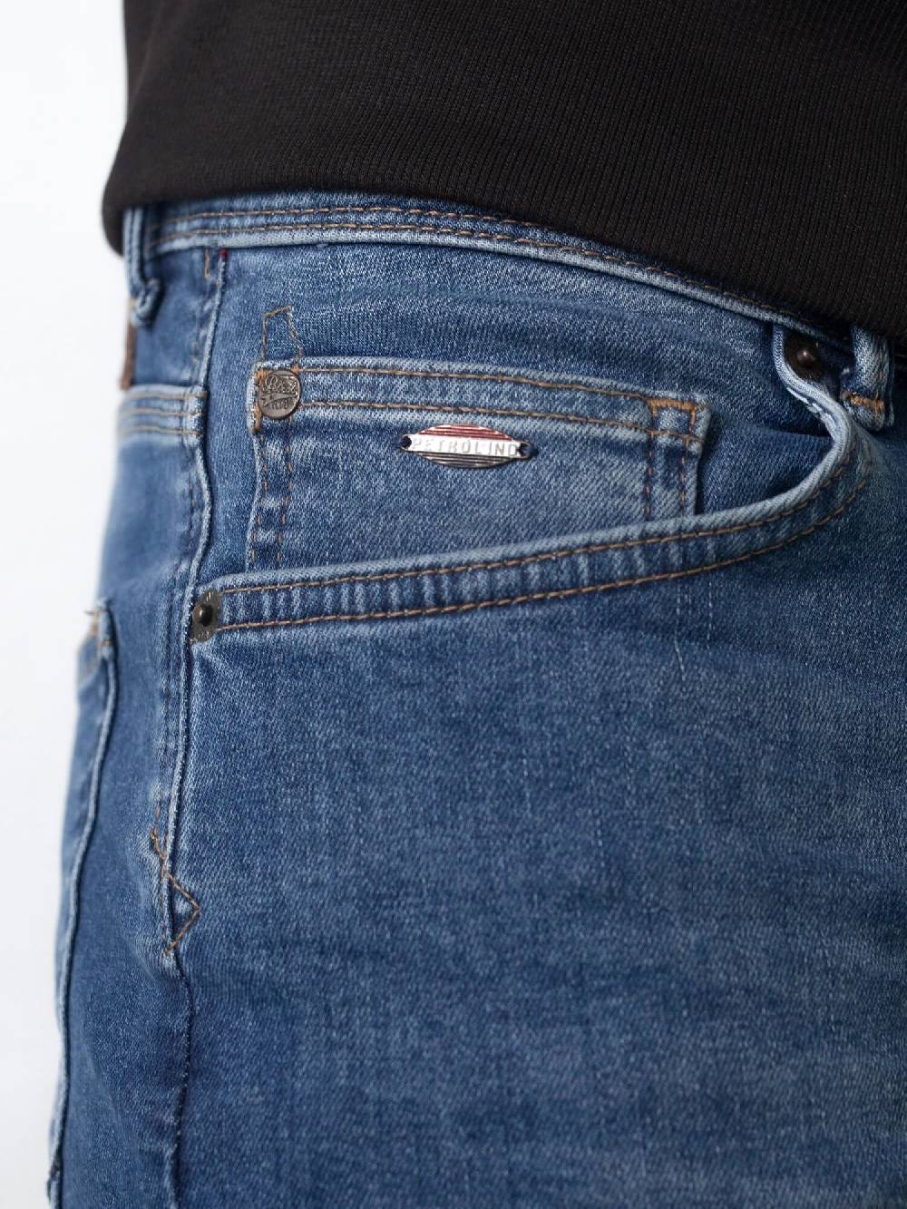 Petrol SEAHAM-Classic - Men Denim Slim Fit (5750 Medium Blue) Riesige Ersparnisse