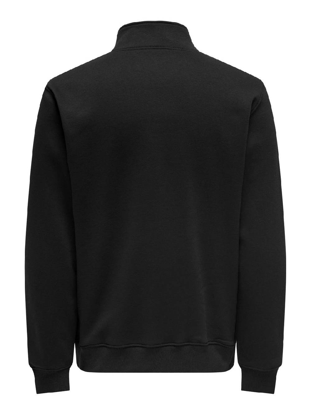 Only & Sons ONSCURATED REG HALF ZIP SWEAT Black) Sonderangebot der Fabrik