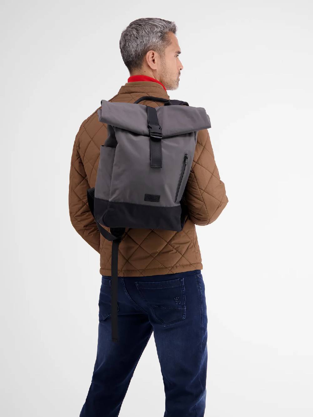 Lerros 5002121 SEATTLE RUGZAK MET ROLSLUITING (250 MID GREY MELANGE) Hotsell