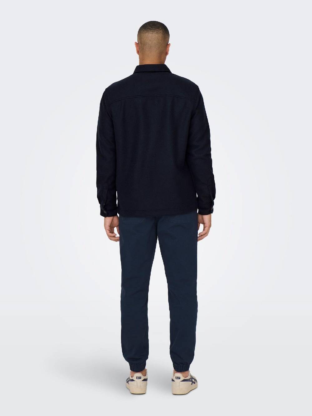 Only & Sons Onsdal OVR ZIP LS Shirt (187197 Dark Navy) Cyber Monday