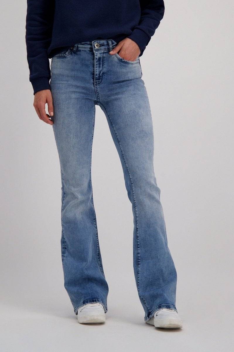 Cars Jeans Michelle Flare Den.Bleached Us (05 Stone Bleached) Hotsell