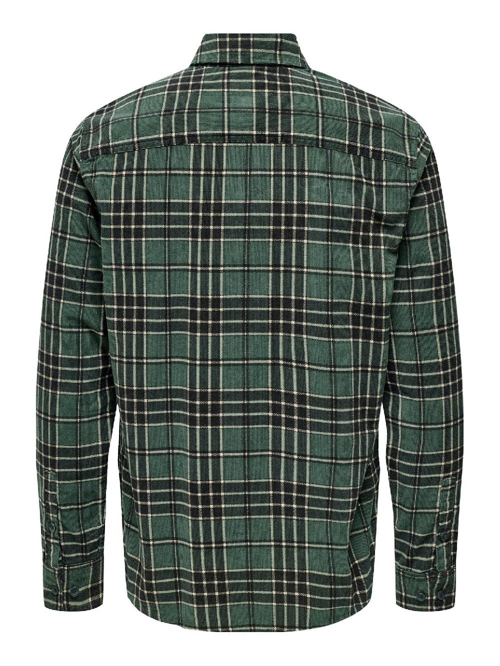 Only & Sons Onsleo REG LS Wash Cord Shirt (236255 Cilantro) Großer Ausverkauf