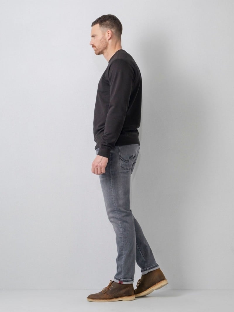 Petrol RUSSEL - Men Denim Tapered (9700 Grey) Valentinstagsangebot