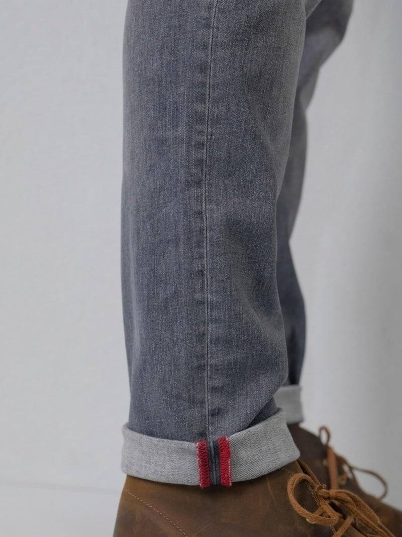 Petrol RUSSEL - Men Denim Tapered (9700 Grey) Valentinstagsangebot