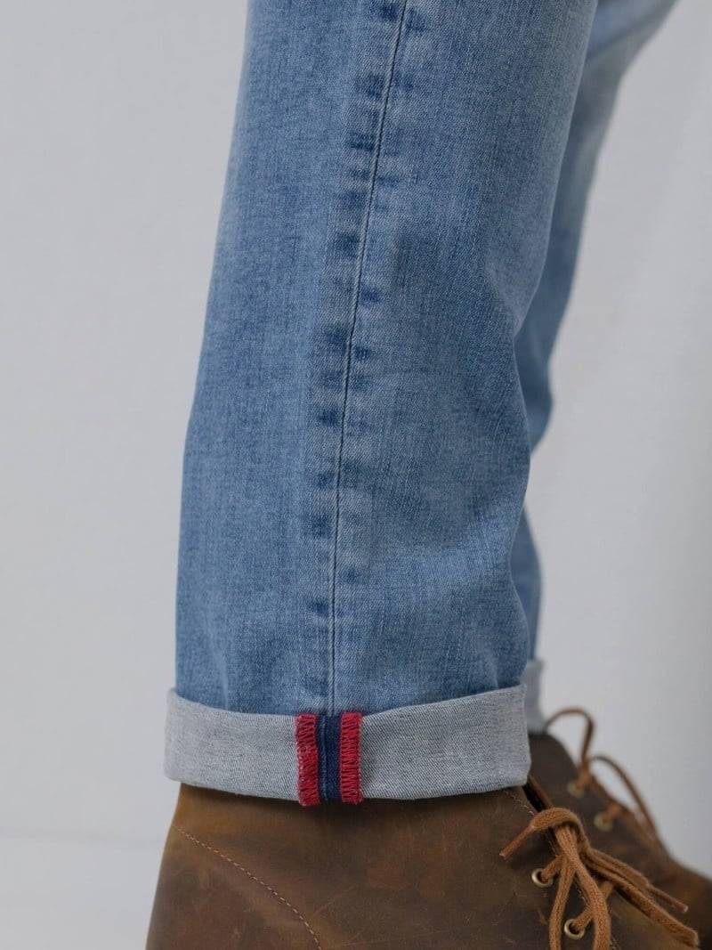 Petrol RUSSEL - Men Denim Tapered (5701 Light used) Top Angebot