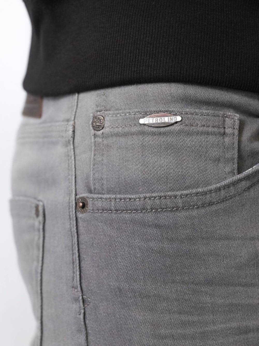 Petrol SEAHAM-Classic - Men Denim Slim Fit (9700 Grey) Exklusive Angebote
