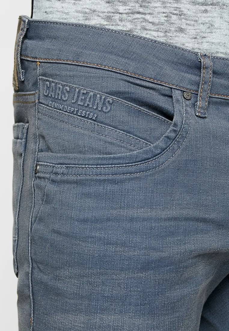 Cars Jeans Henlow Regular Coated Grey Blue Große Rabatte