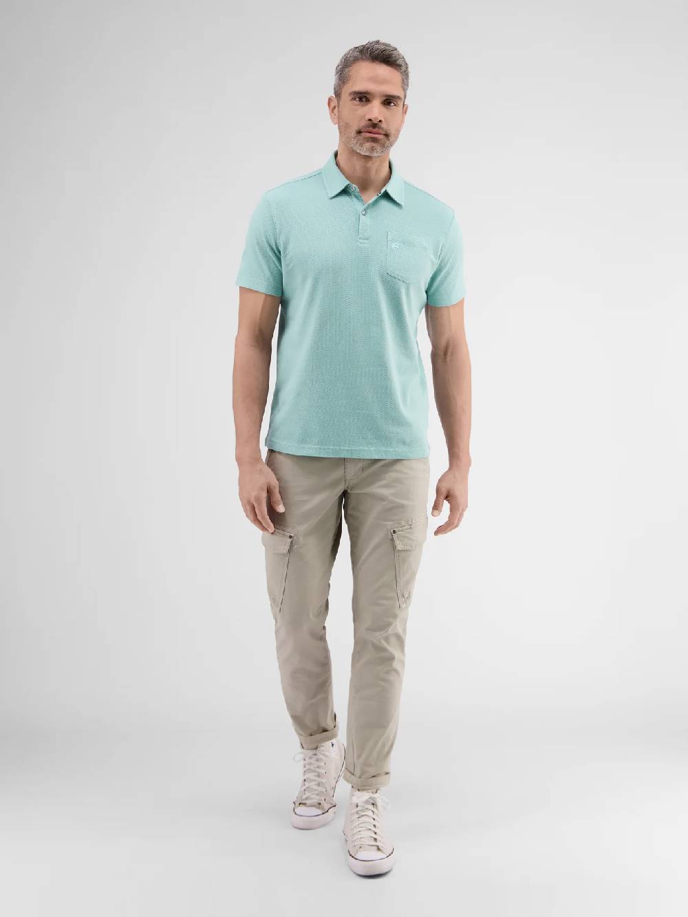 Lerros 2443204 POLOSHIRT IN SPORTIEVE WAFELPIQUÉKWALITEIT (622 COASTAL SEA BLUE) Sonderangebote