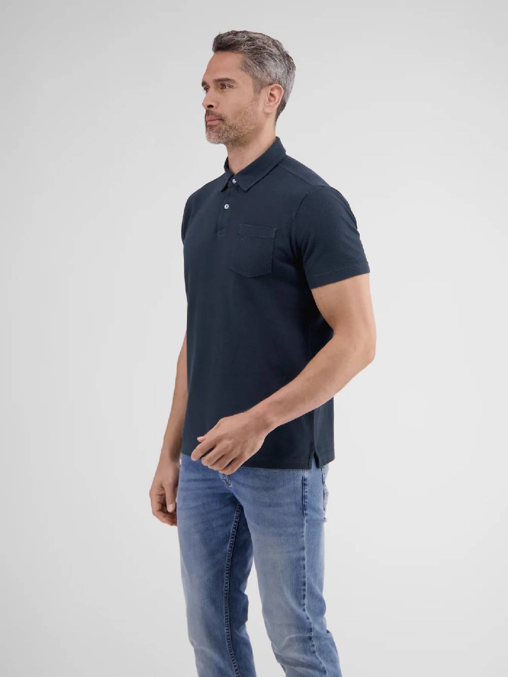Lerros 2443204 POLOSHIRT IN SPORTIEVE WAFELPIQUÉKWALITEIT (485 CLASSIC NAVY) Riesige Ersparnisse