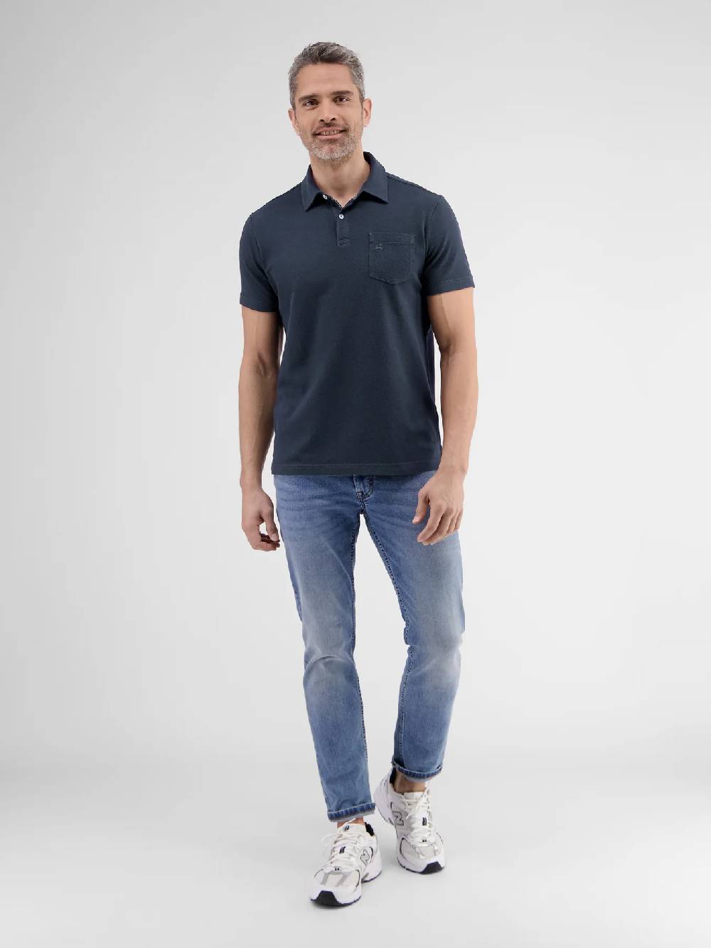Lerros 2443204 POLOSHIRT IN SPORTIEVE WAFELPIQUÉKWALITEIT (485 CLASSIC NAVY) Riesige Ersparnisse