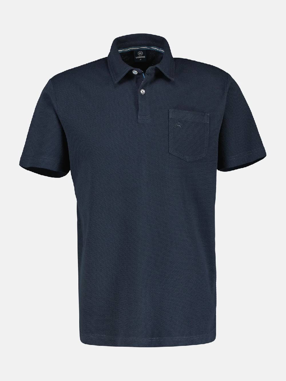 Lerros 2443204 POLOSHIRT IN SPORTIEVE WAFELPIQUÉKWALITEIT (485 CLASSIC NAVY) Riesige Ersparnisse