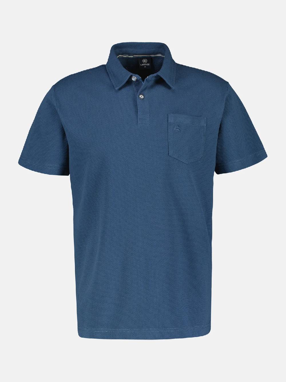 Lerros 2443204 POLOSHIRT IN SPORTIEVE WAFELPIQUÉKWALITEIT (448 STORM BLUE) VIP-Rabatte