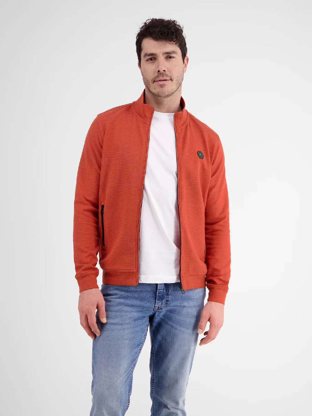 Lerros 2424503 SWEATJACK (327 DEEP CORAL RED) Sonderangebot der Fabrik