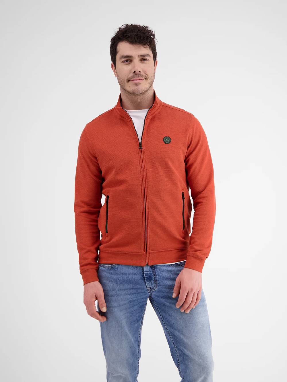Lerros 2424503 SWEATJACK (327 DEEP CORAL RED) Sonderangebot der Fabrik