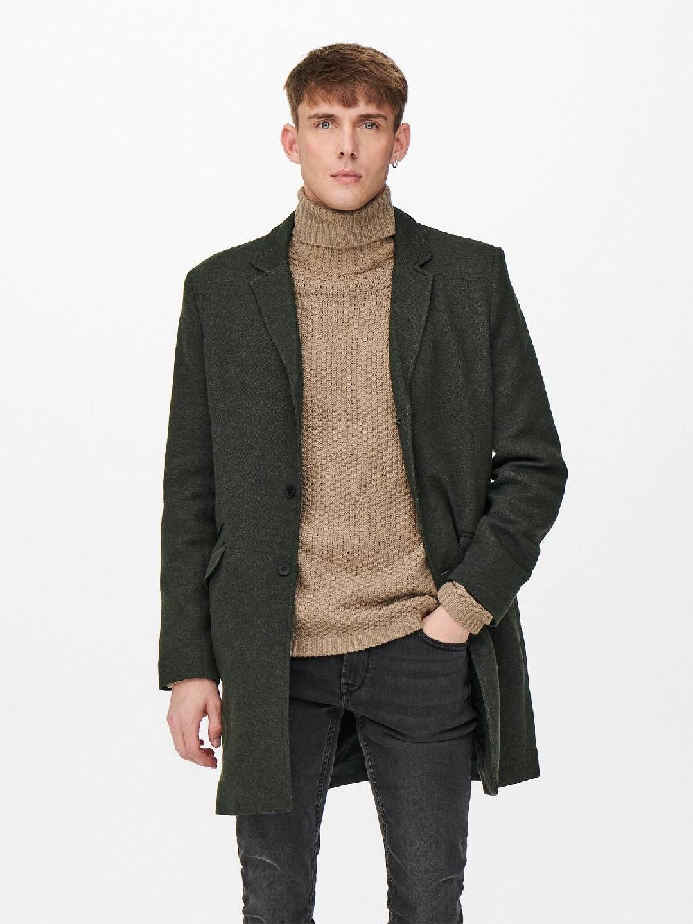 Only & Sons Onsjulian King Coat IN OTW VD CS (187719 Peat) Online