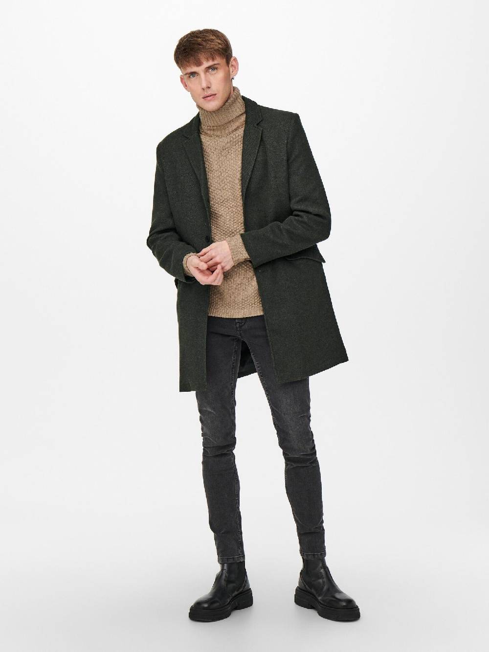 Only & Sons Onsjulian King Coat IN OTW VD CS (187719 Peat) Online