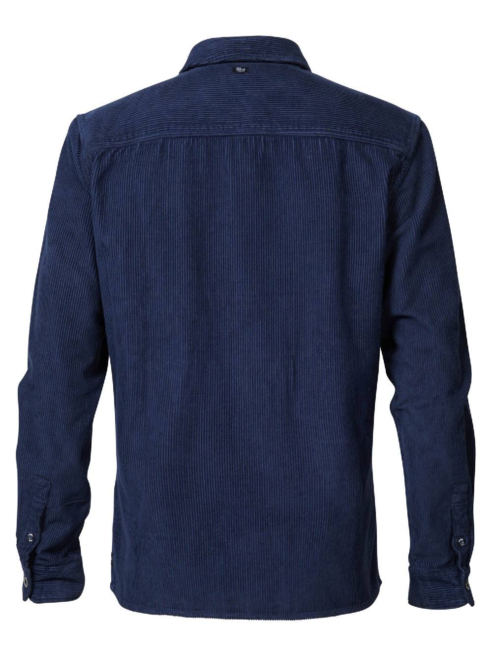 Petrol M-3030-Sil423 - Men Shirt Long Sleeve Uni (5152 Midnight Navy) Günstiger Verkauf