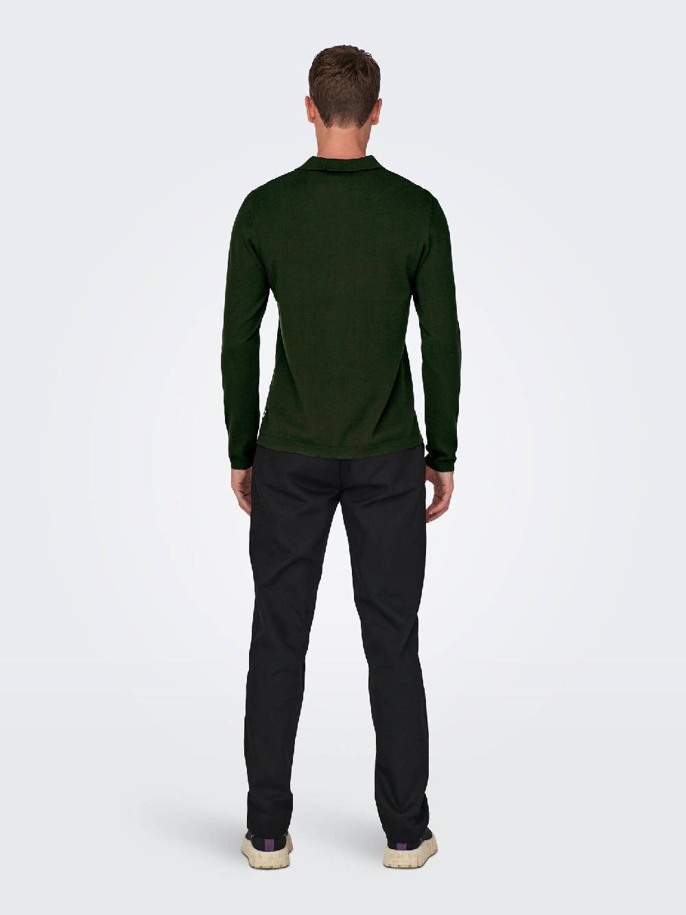 Only & Sons Onswyler Life REG 14 LS Polo Knit (218672 Rosin) JETZT KAUFEN