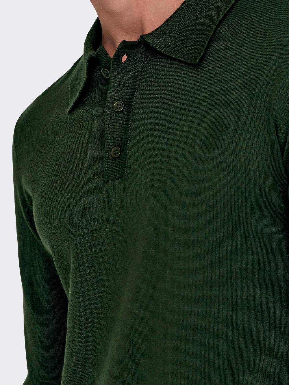 Only & Sons Onswyler Life REG 14 LS Polo Knit (218672 Rosin) JETZT KAUFEN