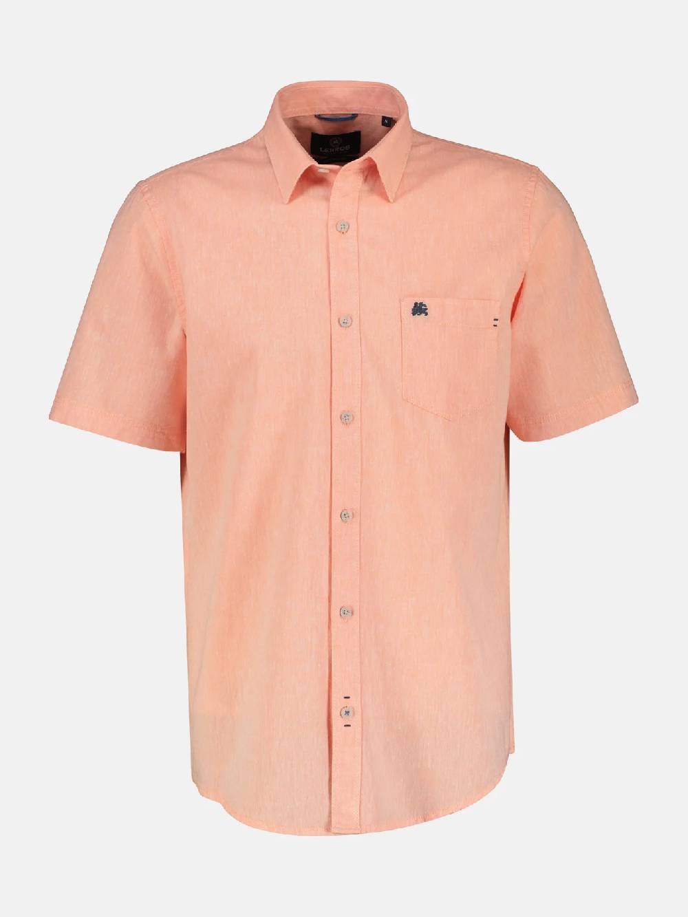 Lerros 2442010 CASUAL KATOENEN LINNEN OVERHEMD (927 MELLOW PEACH) 2025