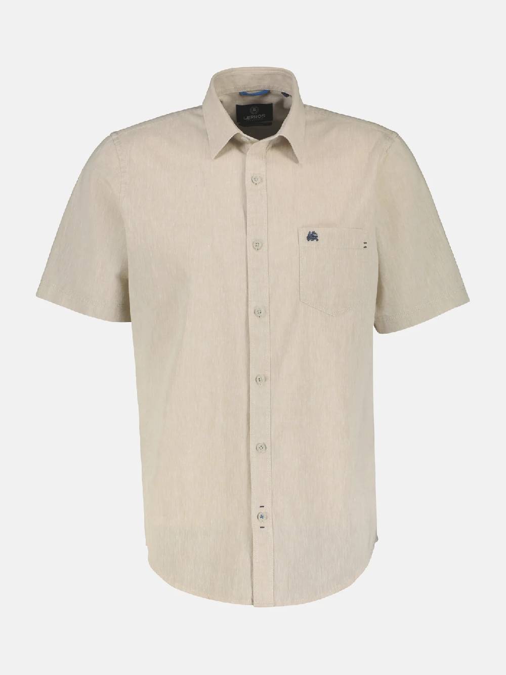 Lerros 2442010 CASUAL KATOENEN LINNEN OVERHEMD (705 LIGHT DUNE BEIGE) Online