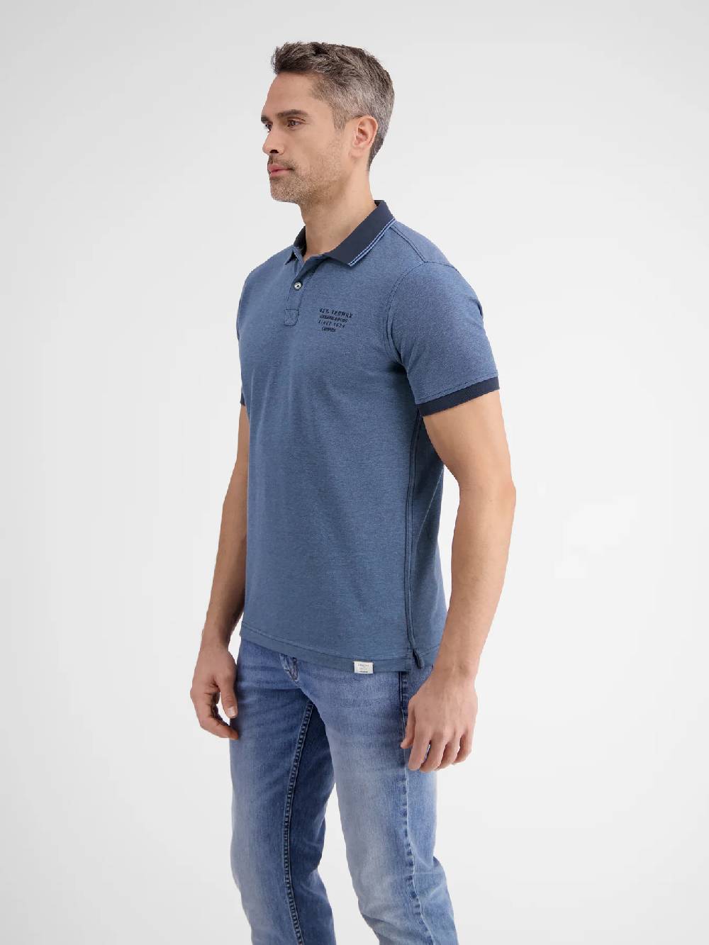 Lerros 2433239 TWEEKLEURIGE POLO (485 CLASSIC NAVY) Fabrikverkauf
