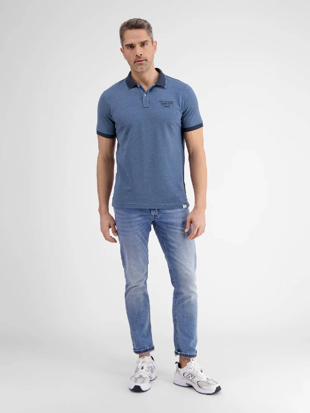 Lerros 2433239 TWEEKLEURIGE POLO (485 CLASSIC NAVY) Fabrikverkauf