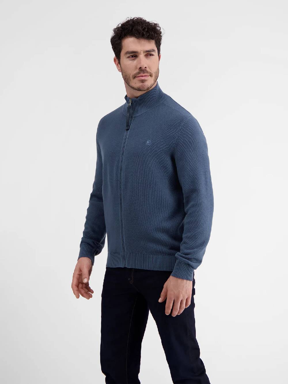 Lerros 23D5503 VEST MET OPSTAANDE KRAAG (448 STORM BLUE) Kostenloser Versand