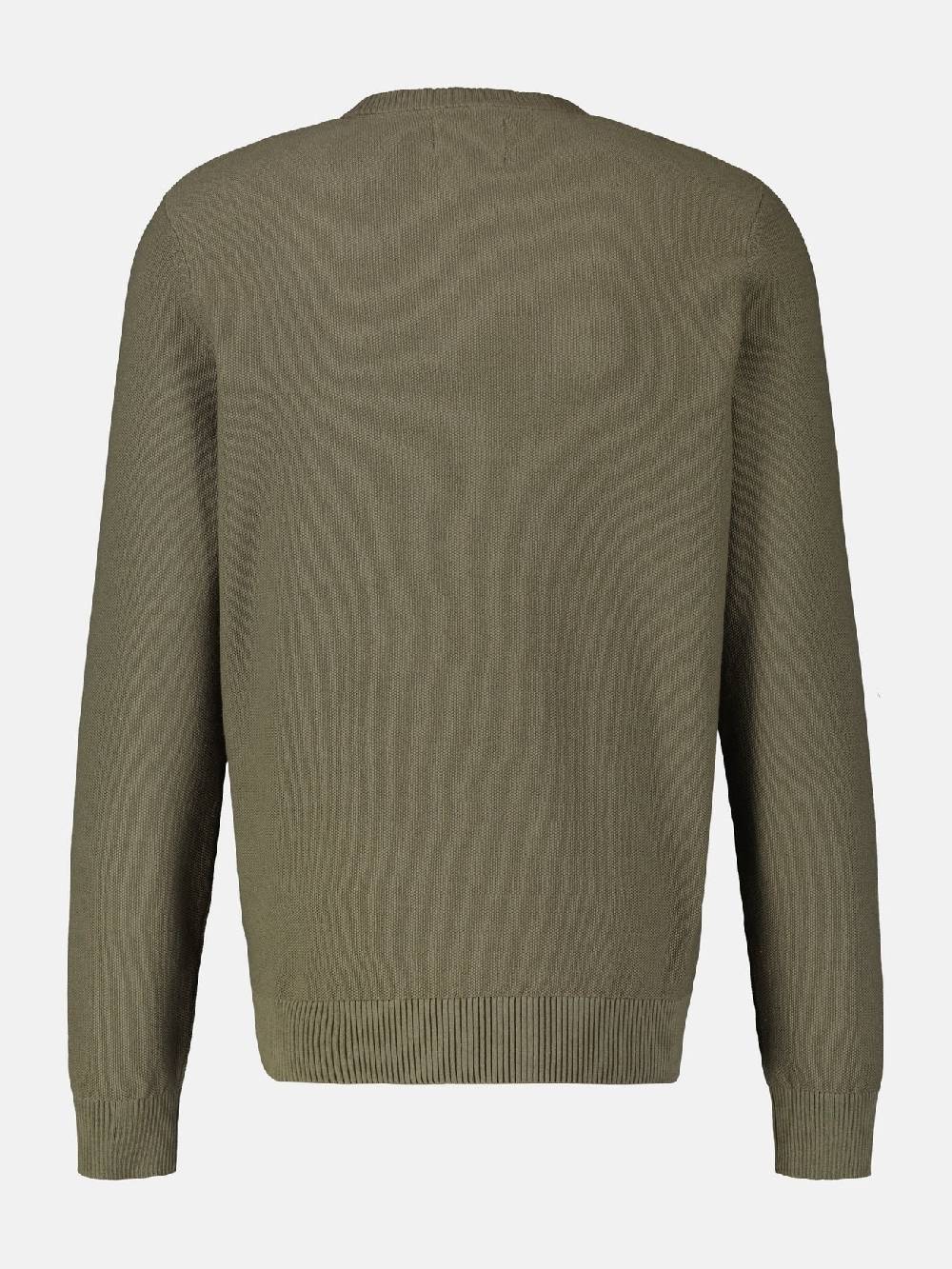 Lerros 23D5001 GEBREIDE TRUI MET RONDE HALS (659 AGED OLIVE) Fabrikpreis