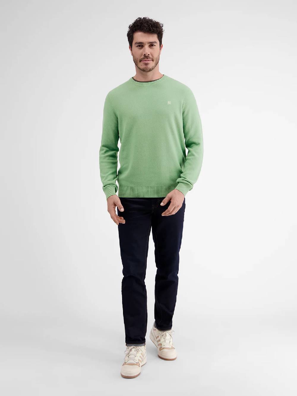 Lerros 23D5001 GEBREIDE TRUI MET RONDE HALS (612 SAGE GREEN) Sonderangebot