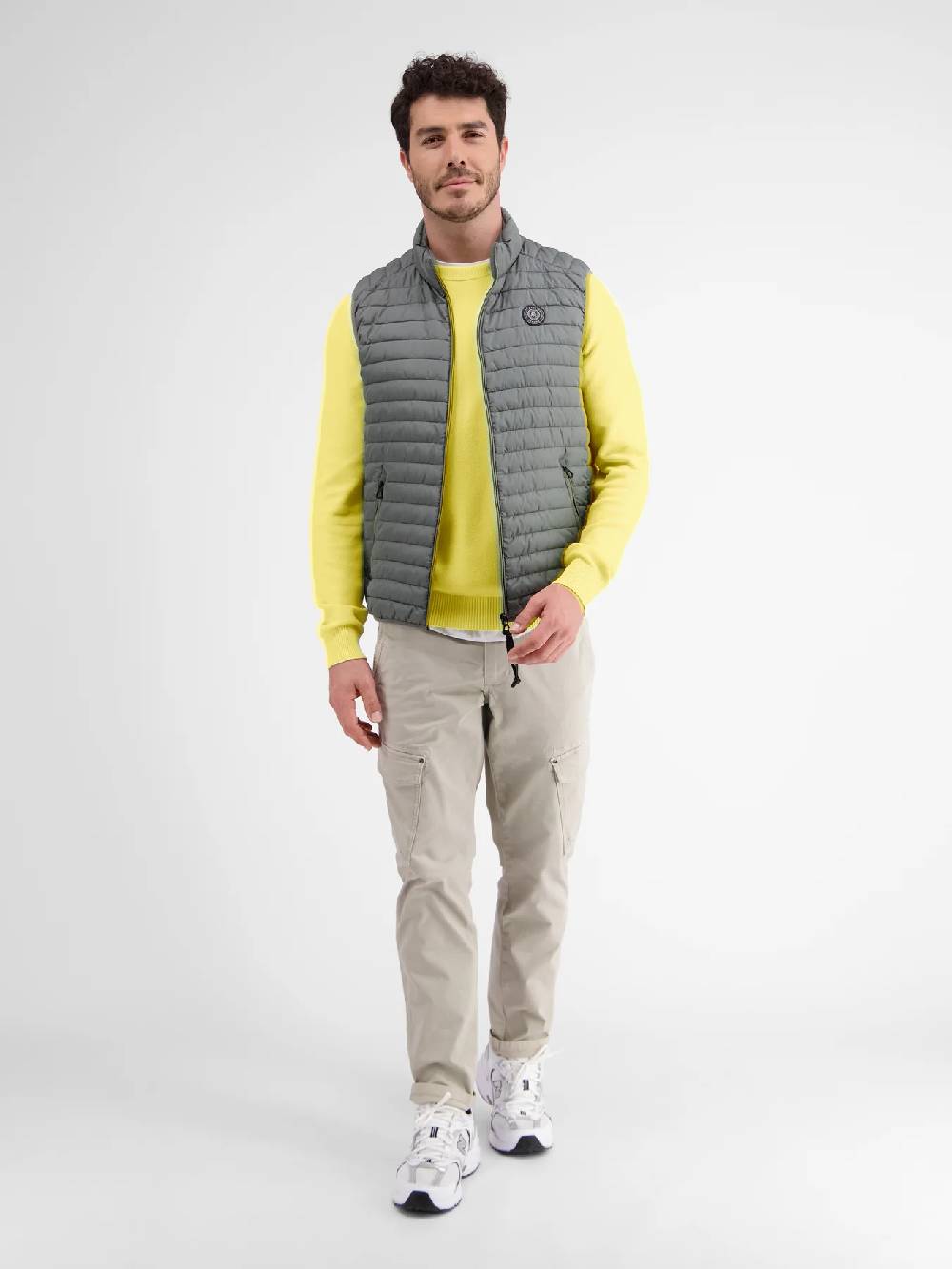 Lerros 23D5001 GEBREIDE TRUI MET RONDE HALS (518 PURE LEMON) Rabatt